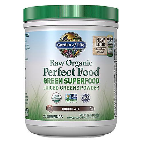 Garden of Life Jardim da Vida Comida Perfeita Comida Verde Verde Superalimento, Chocolate 285 g (Pacote de 4) on Productcaster.