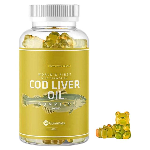 1-pack Organic Cod Liver Oil Gummies | Norwegian Arctic Cod Liver Oil Gummies | Omega-3 Rich | Epa, Dha, Vitamin-rich Fish Oil Gummies | Lemon Flav... on Productcaster.