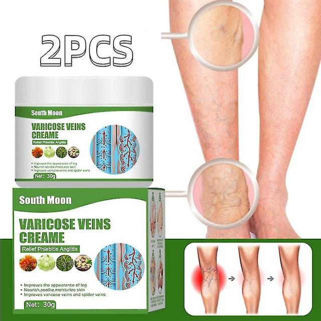 Lequeen 2pcs Varicose Vein Cream For Legs Eliminate Varicose Veins And Spider Vein on Productcaster.