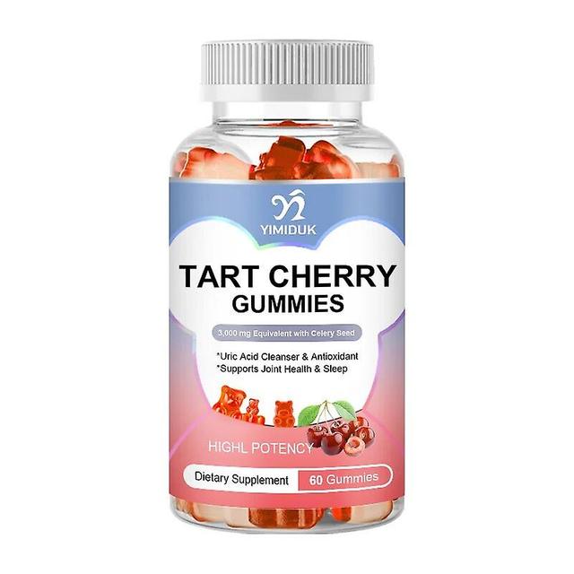 Eccpp Tart Cherry Gummies Celery Seed Extract Supports Healthy Blood Sugar Levels Promotes Metabolic Health Supports Health & Sleep 1 Bottles on Productcaster.