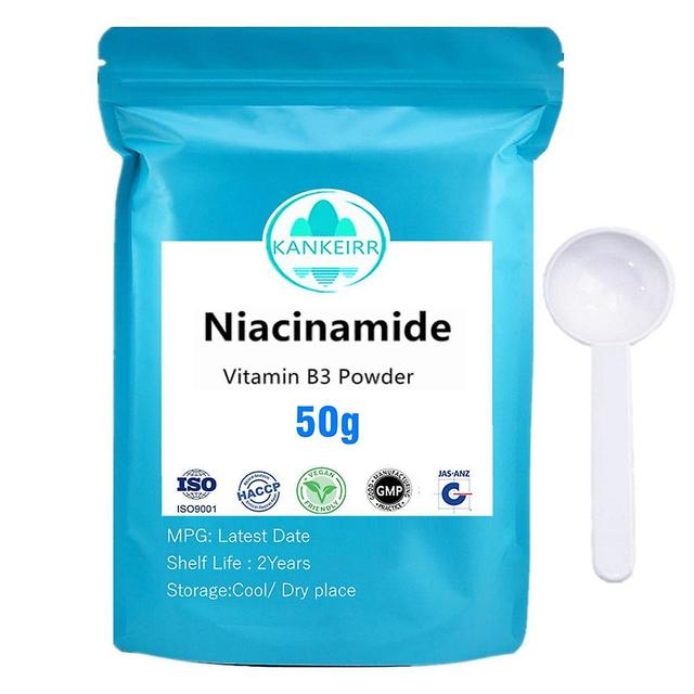 Jinzhaolai 100% niasiiniamidi B3-vitamiinijauhe voi levittää kasvoja, kaunis valkoinen nikotiiniamidi / niasiiniamidi 200g on Productcaster.