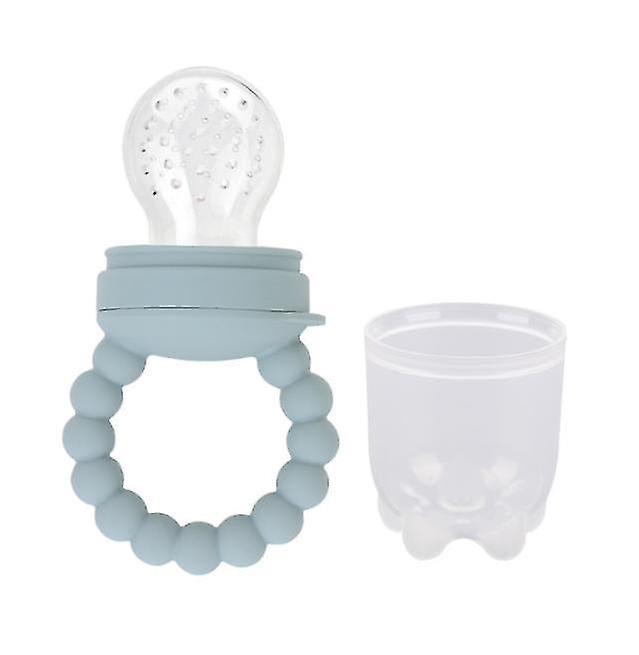 Pacifier Fruit Food Supplement Bite Bite Music Silicone blue on Productcaster.