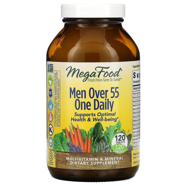 MegaFood, Men Over 55 One Daily, 120 Tablets on Productcaster.