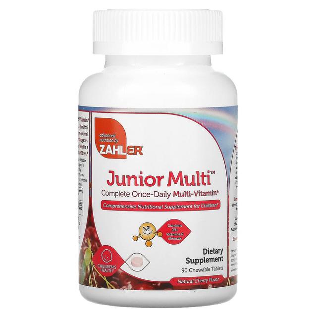 Zahler, Junior Multi, Complete Once-Daily Multi-Vitamin, Natural Cherry , 90 Chewable Tablets on Productcaster.