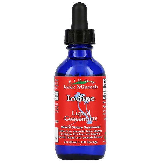 Eidon Mineral Supplements, Iodine, Liquid Concentrate, 2 oz (60 ml) on Productcaster.