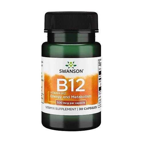 Swanson Vitamin B-12, 500mcg 30 capsules on Productcaster.