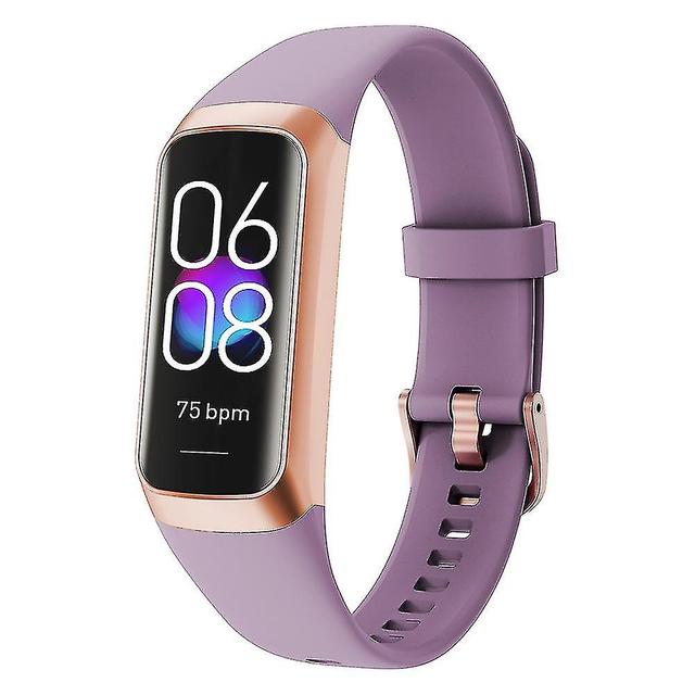 Szmtcv Hd 1.1 Inches Screen Color Strap Smart Watches Light Thin Anti-scratch Screen Watches For Outdoor Sports Purple on Productcaster.