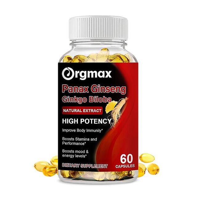 Premium Ginseng + Ashwagandha ätbara kapslar för att förbättra manlig prestationsenergi, hjälpa till att förbättra energi, erektion, stödja uthålli... on Productcaster.