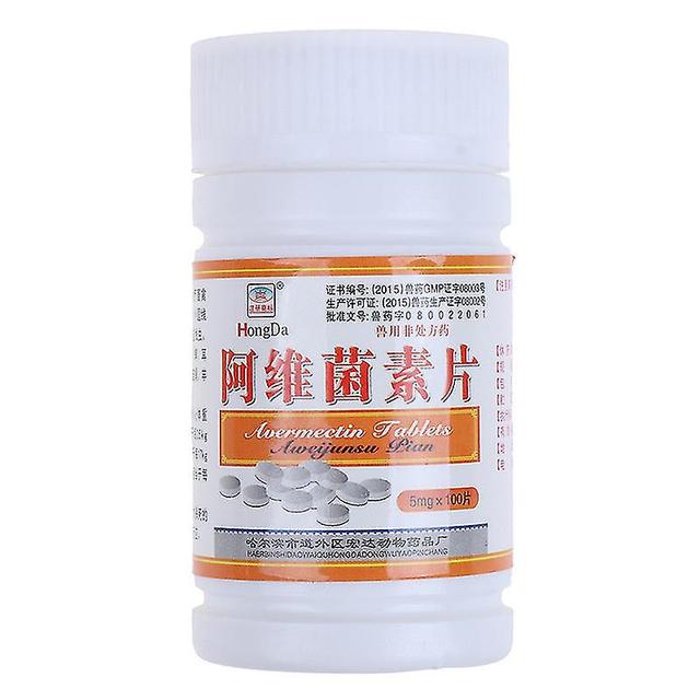 100tablets/bottle Avermectin Tablets Oral Anthelmintic Mites Parasites Nematode on Productcaster.