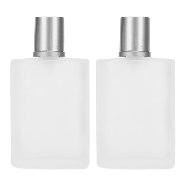 2024 New,2pcs Empty Glass Perfume Bottle Prevent Leakage Matte Clear Refillable Glass Spray Perfume Bottle 30ml on Productcaster.