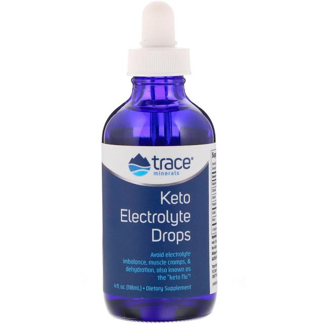 Trace Minerals Badania minerałów śladowych, krople elektrolitu ketonowego, 4 fl oz (118 ml) on Productcaster.