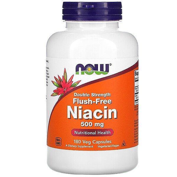 Now Foods, Niacin, Flush-Free, Double Strength, 500 mg, 180 Veg Capsules on Productcaster.