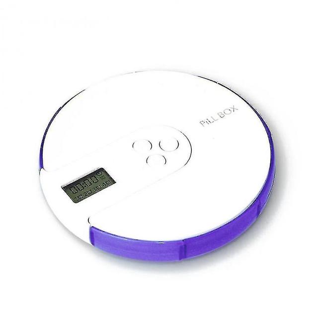 Treingi Automatic Pill Dispenser With 7 Days Electronic Medication Manager High Quality Purple on Productcaster.