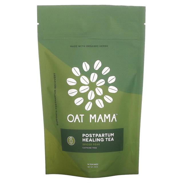 Oat Mama, Postpartum Healing Tea, Spiced Pear, Caffeine Free, 14 Tea Bags, 32 g on Productcaster.