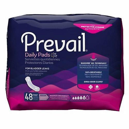 First Quality Bladder Control Pad Prevail Daily Pads Ultimate 16 Inch Length Heavy Absorbency Polymer Core One Si, Count of 132 (Pack of 1) on Productcaster.