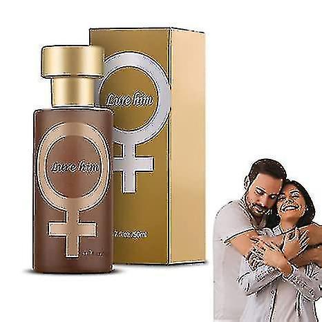 Goldener Köder Pheromon Parfüm, Lure Her Parfüm Für Männer, Pheromon Köln Für Männer Frauen anziehen, Romantisches Pheromon Glitzer Parfüm für Frau... on Productcaster.