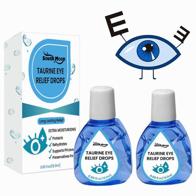 2x 18ml Taurine Eye Relief Drops,eye Care Fluid, Soothing Eye Drops, Relieve Eye Fatigue Vision Within on Productcaster.