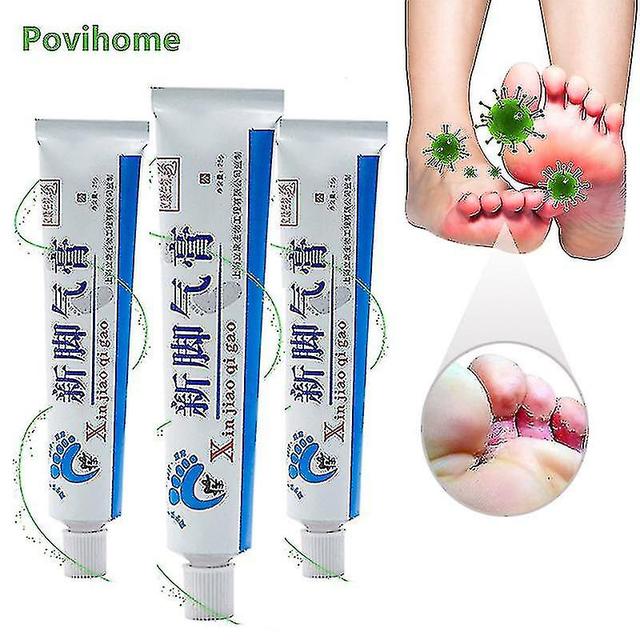 3pcs Beriberi Cream Athlete's Foot Erosive Anti Itching Sweat Odor Antibact on Productcaster.