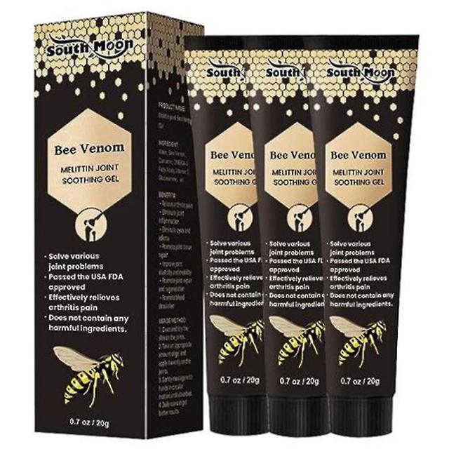 Szyskj 3pcs New Zealand Bee Venom Professional Care Gel, New Zealand Bee Venom Joint Relief Gel, Cream Gel For Bone And Joint Care -aa95 on Productcaster.