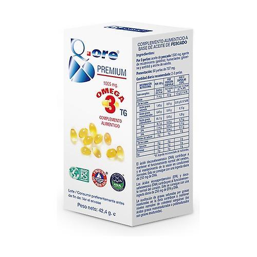 Anroch Fharma Q.ore Premium Omega 3 60 softgels on Productcaster.