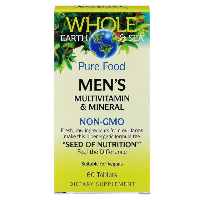 Natural Factors, Whole Earth & Sea, Men's Multivitamin & Mineral, 60 Tablets on Productcaster.