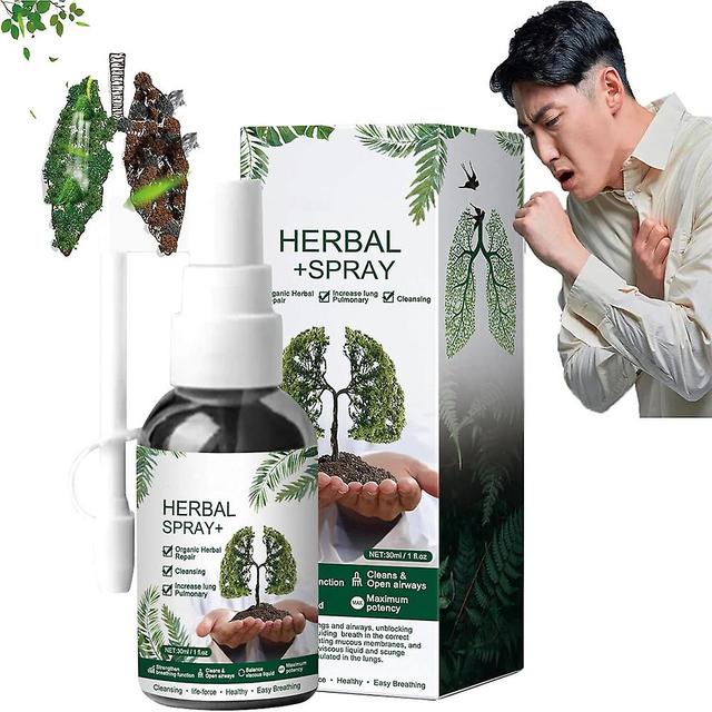 Vicbuy Gifts Herbal Lung Cleanse Mist,Lung Cleanse Mist Spray,Smoker's Organic Lung Health Supplement 30ml on Productcaster.