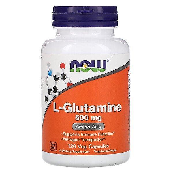 Now Foods, L-glutamiini, 500 mg, 120 kasviskapselia on Productcaster.