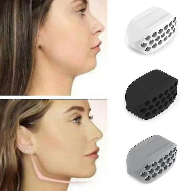 Jaw Line Exerciser Face Muscle Toning Chew Jawline Jawzrsize Trainer Black on Productcaster.