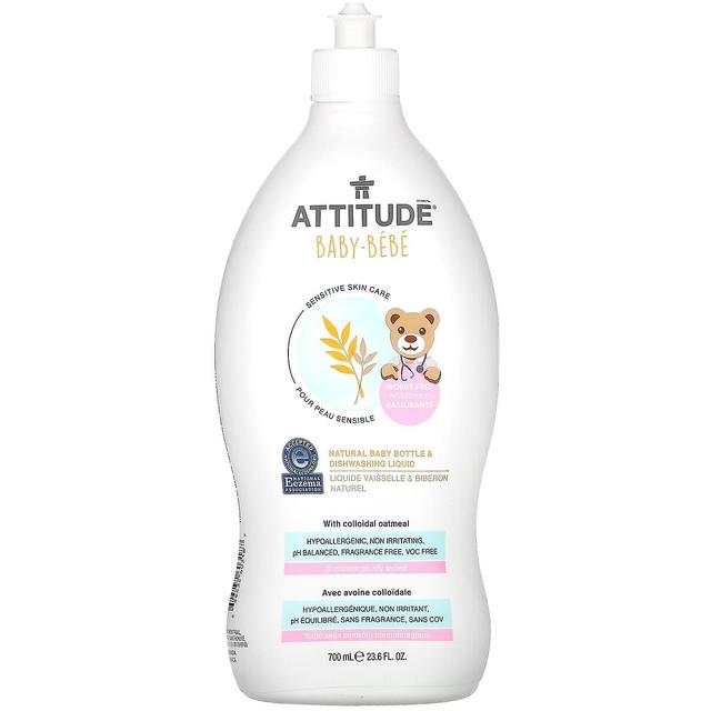 Attitude ASENNE, vauva, luonnollinen tuttipullo ja astianpesuaine, 23,6 fl oz (700 ml) on Productcaster.