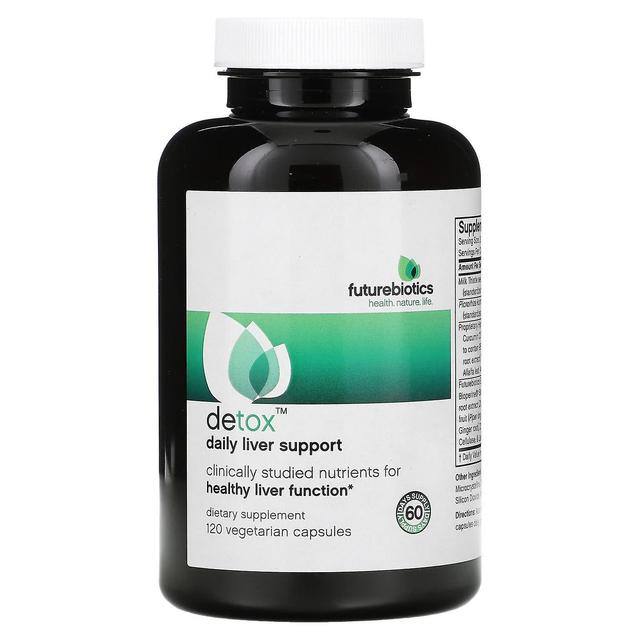 FutureBiotics, Detox, Daily Liver Support, 120 Vegetarian Capsules on Productcaster.