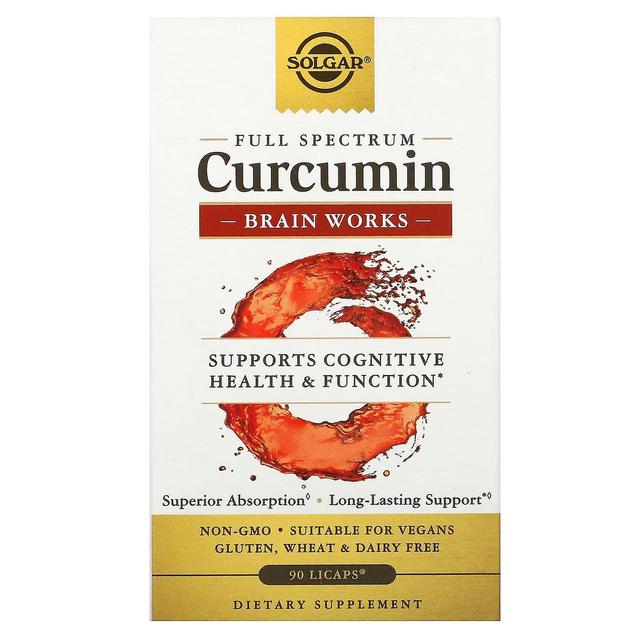 Solgar, Full Spectrum Curcumin, Brain Works, 90 Licaps on Productcaster.