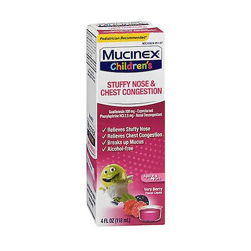 Mucinex pre deti studená tekutina, zmes bobúľ príchuť 4 oz (balenie po 1) on Productcaster.