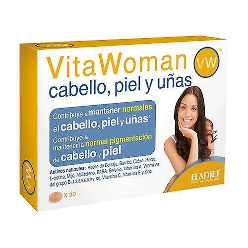 Eladiet Vita Woman Hair Skin and Nails 30 tablets on Productcaster.