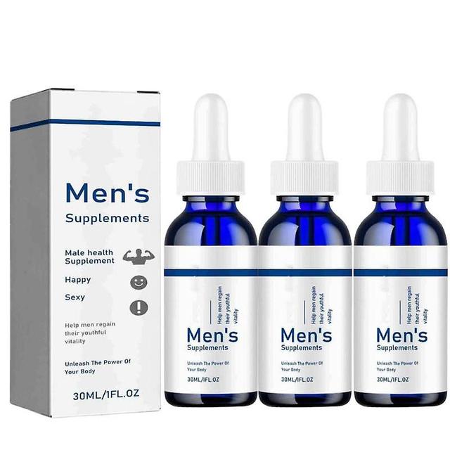 3Pack Men's Natural Enlarger Drops Stay Hard Big Thick Growth Faster Enhancement 30ML on Productcaster.