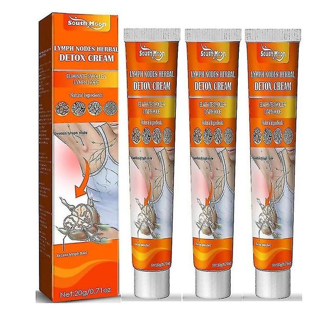 3pcs Lymph Nodes Herbal Detox Cream Anti-swelling Lymphatic Detox Care Cream on Productcaster.