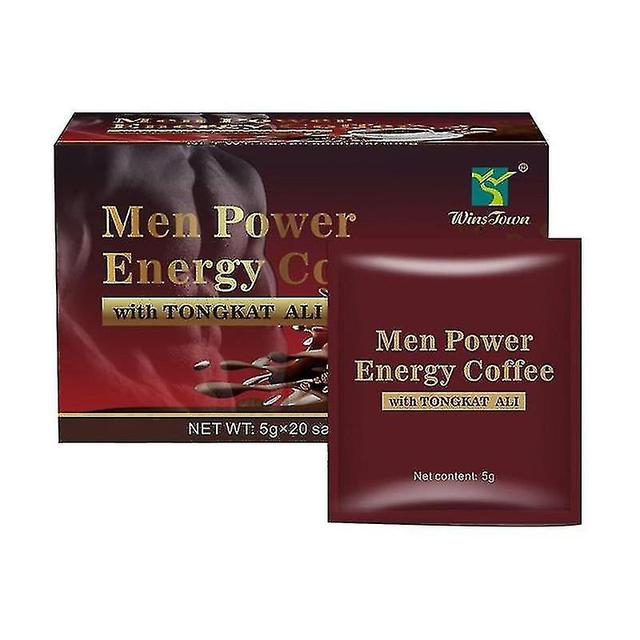 20pcs Ginseng Coffee Maca Coffee X Power For Men Enhance Libido Sexual on Productcaster.