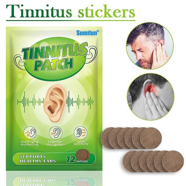 Katreu 12pcs/pack Portable Tinnitus Patch Relieve Vomiting Dizziness Airsickness Sticker Professional on Productcaster.