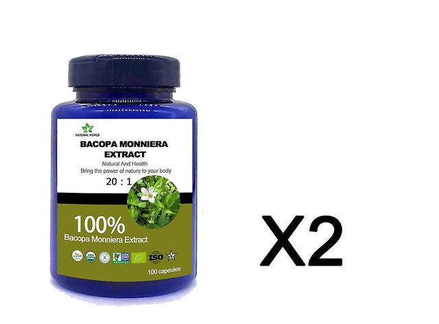 Vorallme Bacopa Monniera Extrait 20 :1 100pcs/bouteille 100% Bacopa Monniera Extrait 2 bottle 100pcs on Productcaster.