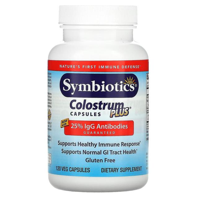 Symbiotics, Colostrum Plus, 120 Veg Capsules on Productcaster.