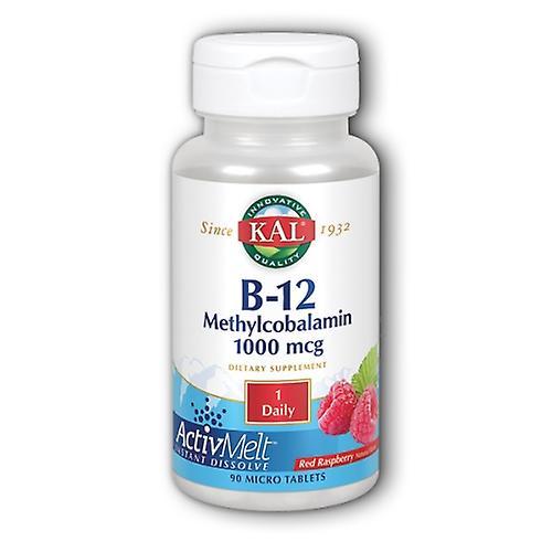 Kal B-12 Methylcobalamin ActivMelt, 1, 000 mcg, 90 Tabs (Pack van 1) on Productcaster.