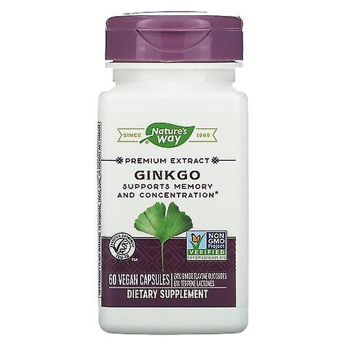 Nature's Way Luonnon tapa Ginkgo vegaaniset kapselit on Productcaster.