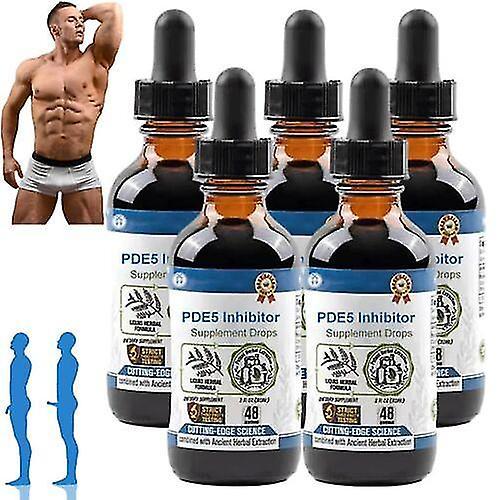 1-5pcs Male Pde5 Inhibitor Supplement Drops Stamina Endurance & Strength Booster Happy Wife Secret Drops on Productcaster.