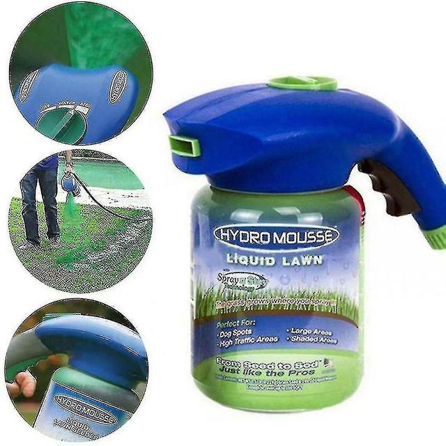 Lawn Sprayer Seed Liquid Hydro Seeding System Mousse Household Grass Care 3 bottles on Productcaster.