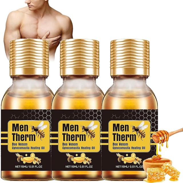 Haobuy MenTherm Bee Venom Gynecomastia Heating Oil, Men Therm Bee Venom Oil, Mentherm Bee Venom Gel, può aiutare a rafforzare i muscoli del torace ... on Productcaster.