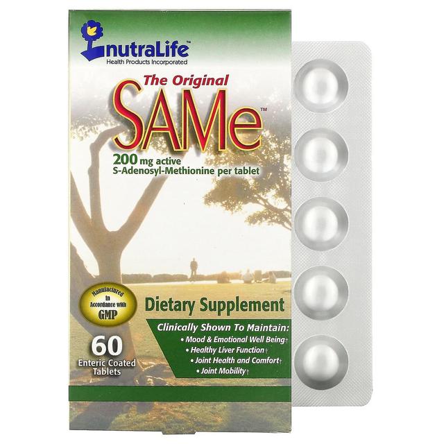 NutraLife, SAMe (Disulfate Tosylate), 200 mg, 60 Enteric Coated Tablets on Productcaster.