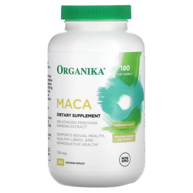 Organika, MACA, 750 mg, 180 Vegetarian Capsules on Productcaster.