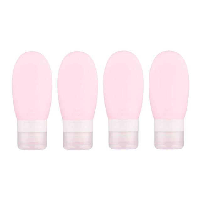 Asen 4pcs Silica Gel Sub-bottling, Portable Cosmetic Sub-bottling pink 60ml on Productcaster.