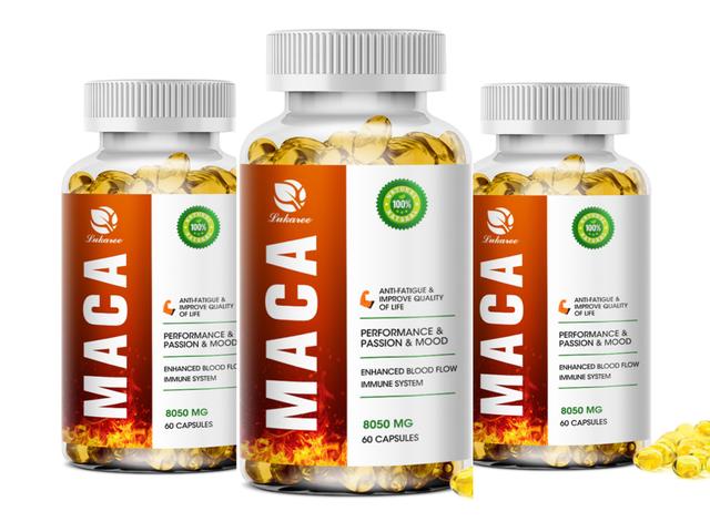 Huamade Maca And Ashwagandha Root Extract Capsule Health Kidney Endurance Support Enhances Immunity Energy Supplement For Man 3Bottle x60PCS on Productcaster.