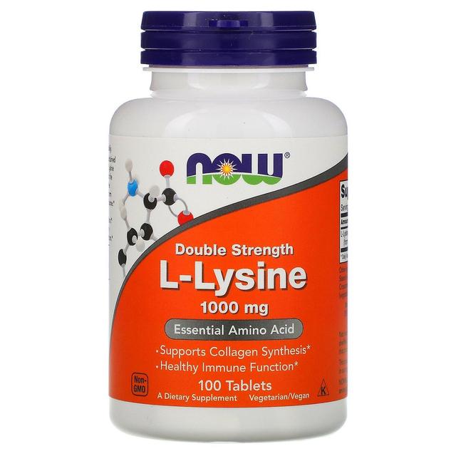 NOW Foods Nu Foods, L-lysin, 1 000 mg, 100 tabletter on Productcaster.