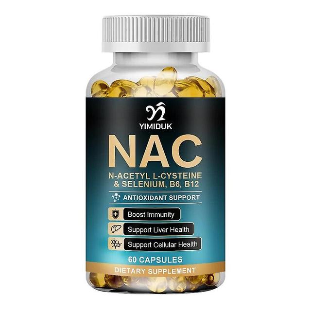 Vorallme NAC Glutathion Kapseln N-Acetylcystein 1200 mg Unterstützung für Leber, Lunge | Aminosäure, leicht zu absorbieren 1 Flaschen 60pcs on Productcaster.